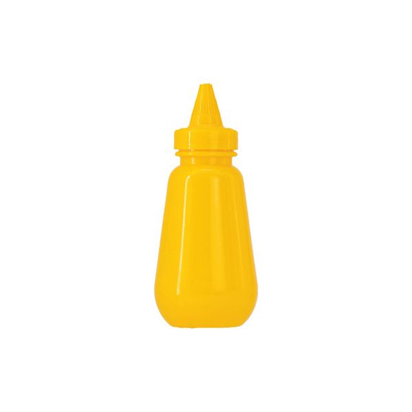 Regent Plastic Tear Drop Sauce Bottle Yellow 6 Pack, (250Ml)