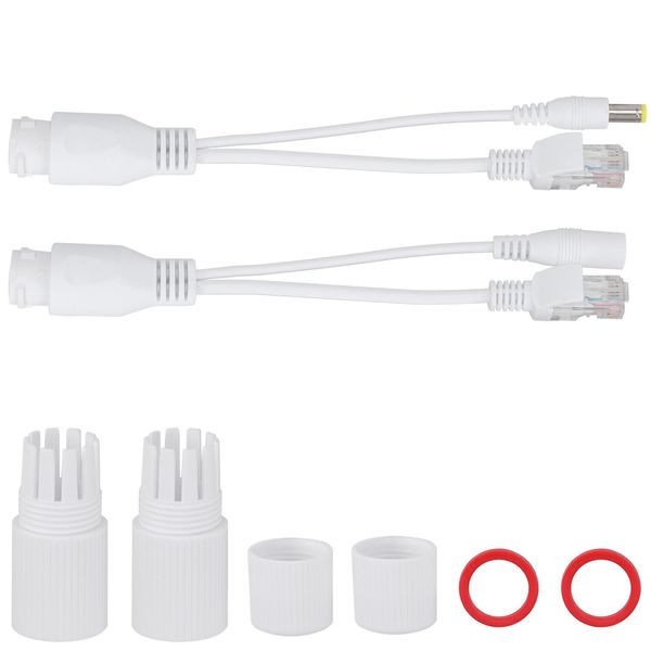 12V POE Adapter Splitter White Waterproof