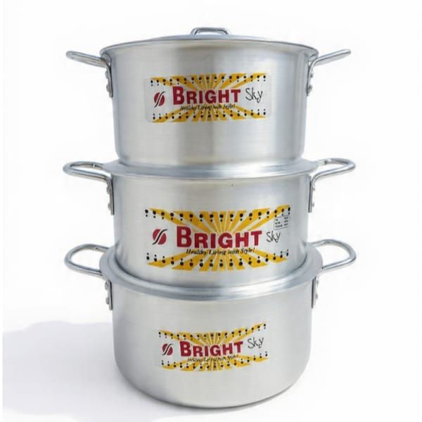 Bright Sky 6-Piece Aluminium Pot Set
