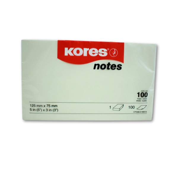 Kores Pastel Notes 125mm x 75mm
