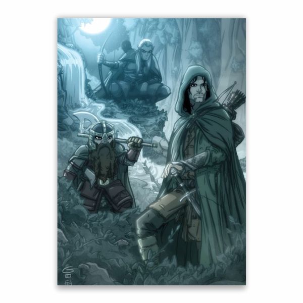 The Three Hunters Lord Of The Rings Poster - A1