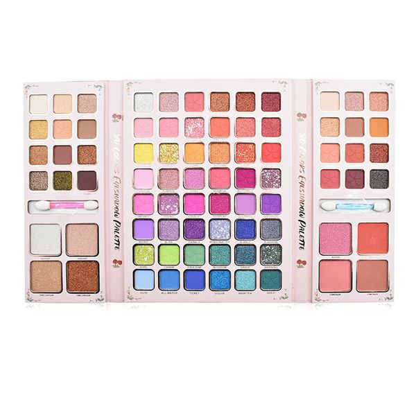 Makeup Eyeshadow Palette 80 Colour with 2 Brushes Waterproof Long Lasting
