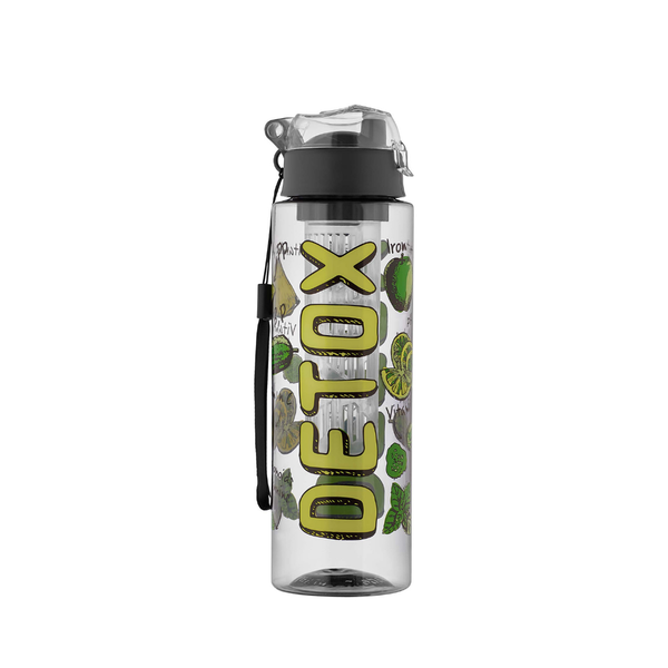 Qlux Ideas Detox Print Water Bottle 800ml