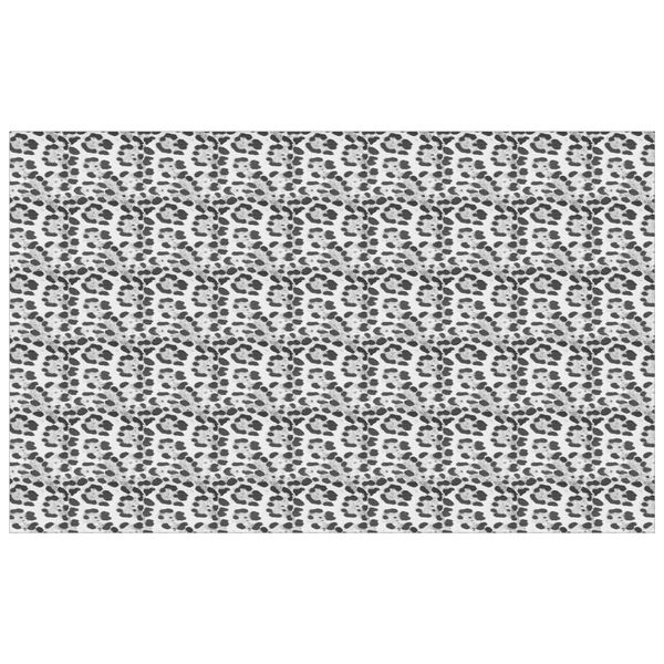 Imitation White Leopard Fur Rectangle Tablecloth image