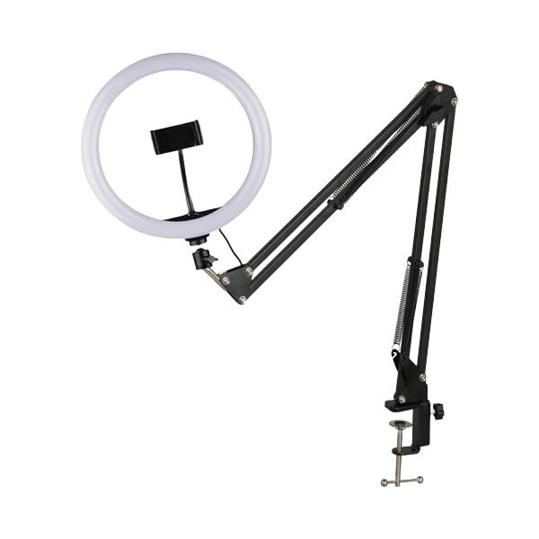 10inch Ring Light with Arm Table Holder