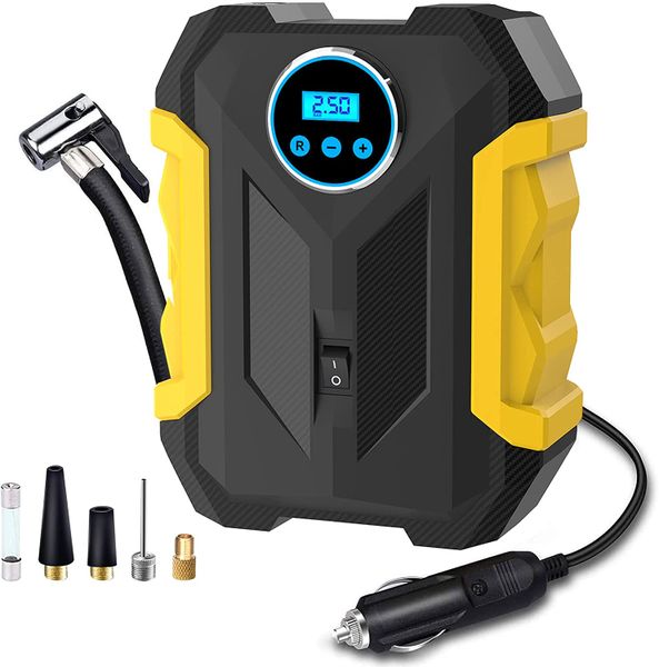 Digital air compressor ,portable hand pump for cars ,Portable tire Inflator