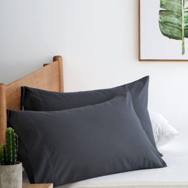 Luscious Living - Pillow Cases Twin Pack - Cotton - Grey