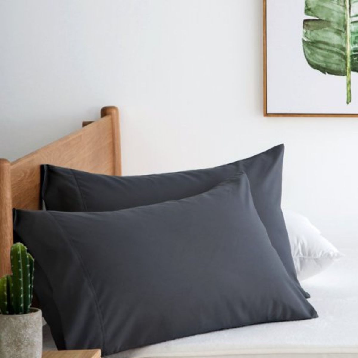 Dark grey shop pillow cases