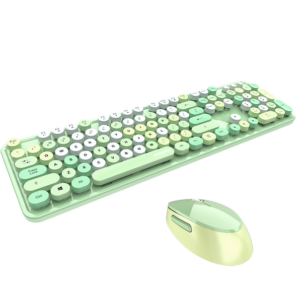 KB-001-G, Keyboard &amp; Mouse Set-Green(KB-001-G)