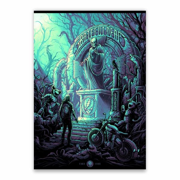 Grateful Dead Tombstone Poster - A1