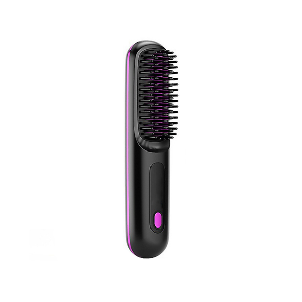 LCD Screen Wireless Straight Hair Comb, Rechargeable Ceramic Comb