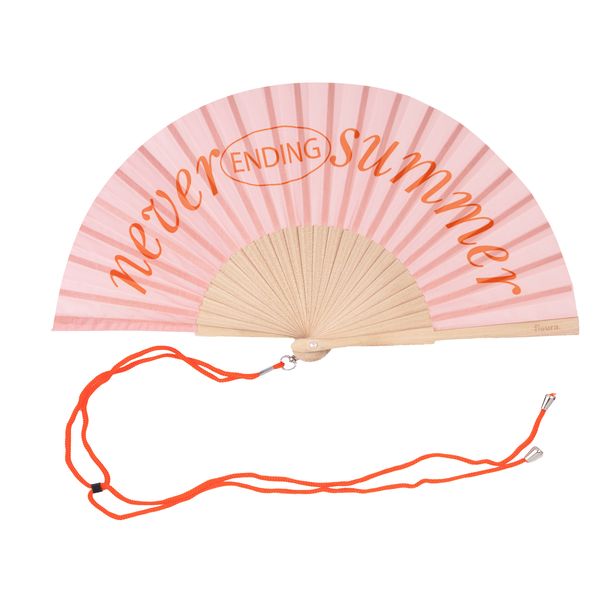Never Ending Summer Handheld Fan - Wood &amp; Textile