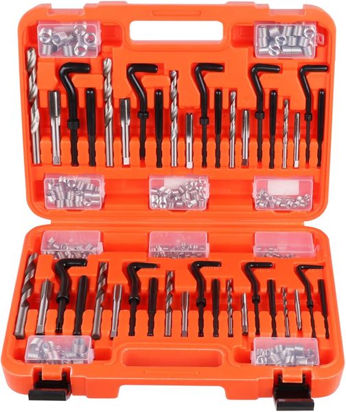 300-Piece Metric &amp; Imperial Thread Repair Kit HSS Drill