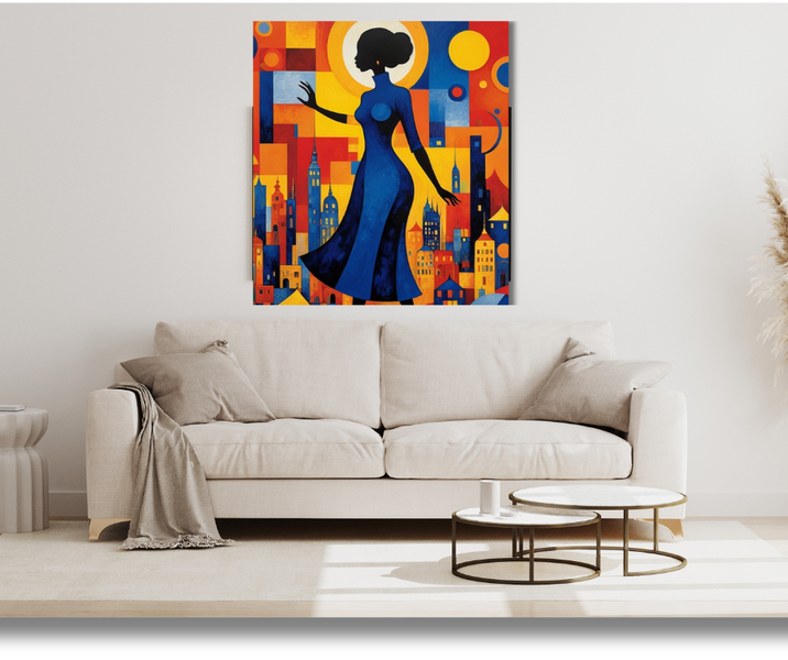 Canvas Wall Art - Exquisite Urban Lady