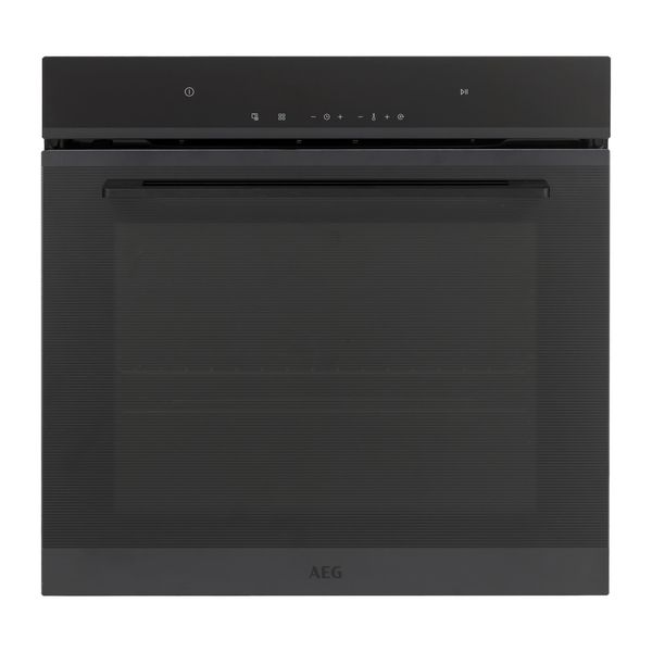 AEG 60cm Built-In Self-Cleaning Pyrolytic Oven - Black Glass Finish
