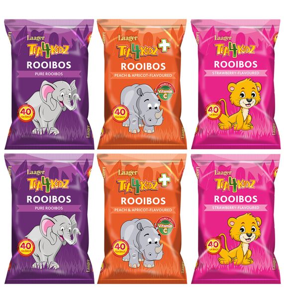Laager Tea4Kidz Rooibos Mixed Bundle 40s x 6 - 240 Teabags