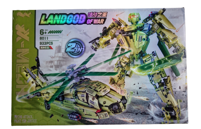 Building Blocks That Turns From a Helicopter To A Transformer