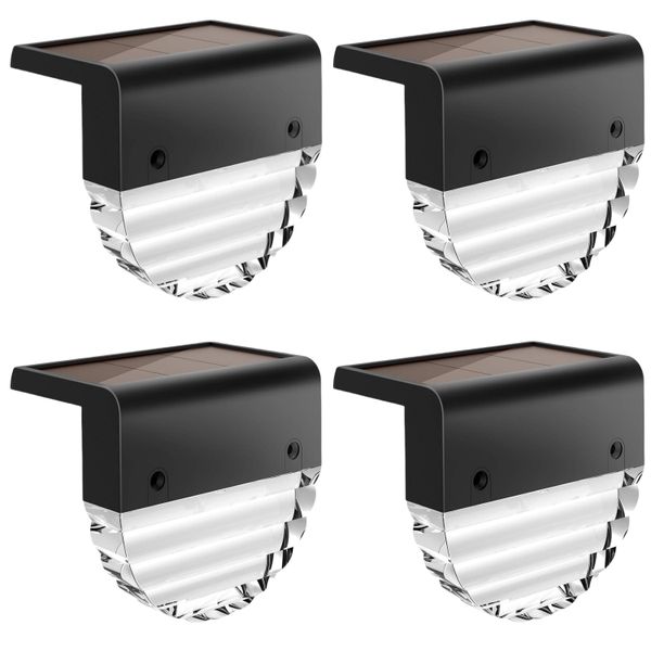 4 Pack Waterproof LED Solar Lights Outdoor,,Warm White,RGB