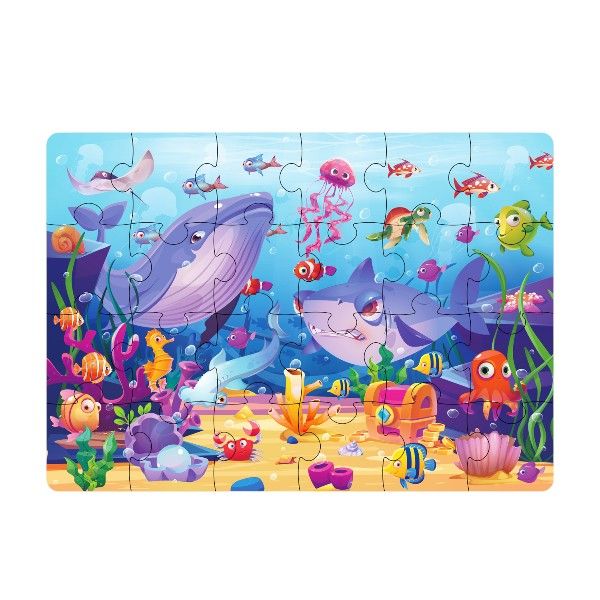 Kids Educational Underwater Ocean Puzzle - Multicolour