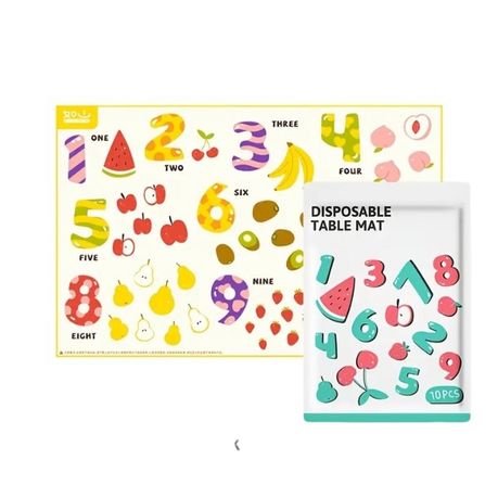 Disposable Stick-on Placemats for Baby & Kids (10Pcs ) Image