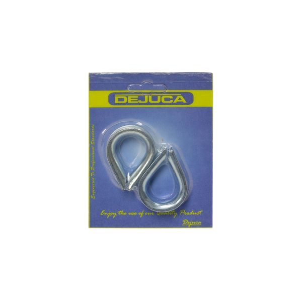 Dejuca - Thimble - Zink Plated - 8mm - 2/pkt - 8 Pack