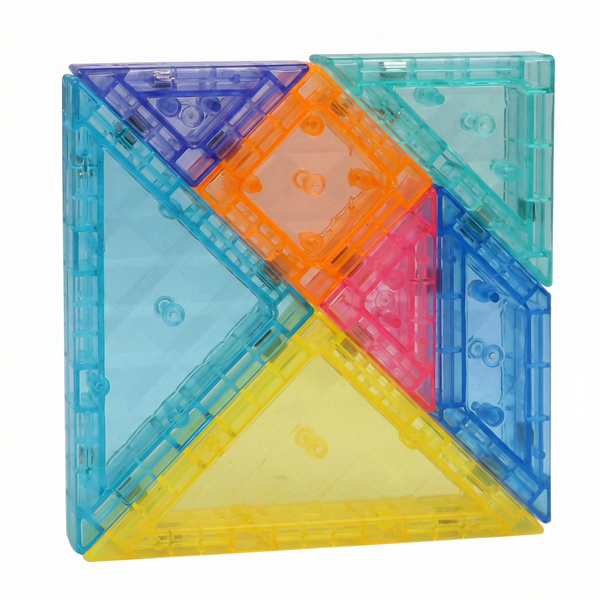 Magnetic Tangram Puzzle Set Educational Brain Teaser Toy for Kids