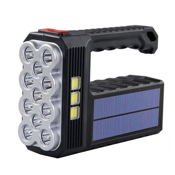 Ultra-Bright Solar Powered 11 LED+COB Outdoor Flashlight AB-Z1008