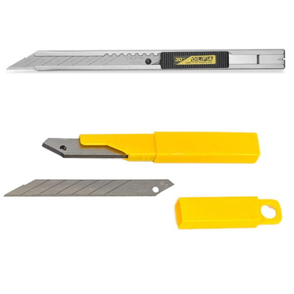 OLFA Graphic Art Knife Stainless 30 Degree Blade Snap Off and Pack of 10 Blades