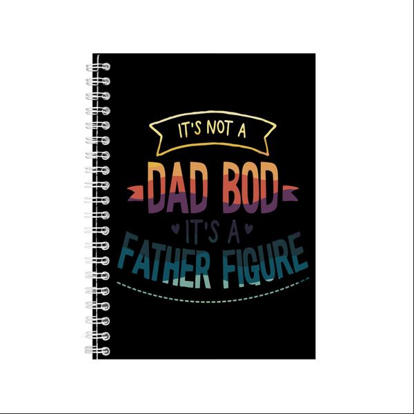 Father Figure A5 Notebook Pad for Men Father's Day Graphic Words Present051