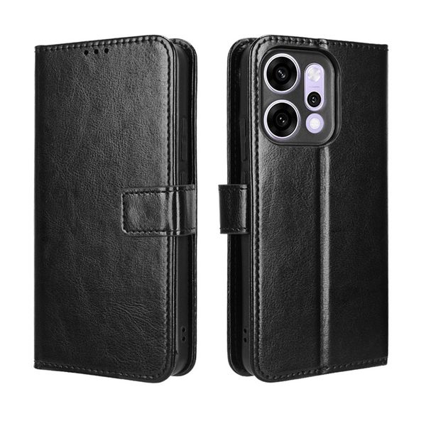 Crazy Horse Pattern Leather Case Compatible With Oppo Find X8 Ultra 5G