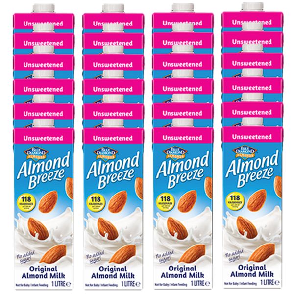 Almond Breeze Almond Milk Unsweetened - 24 x 1L