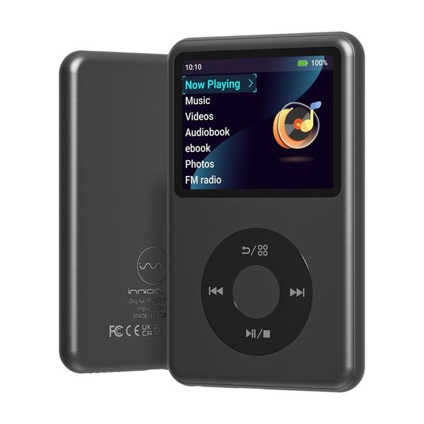 Innioasis Y1 MP3 Music Player Black | Portable | 64GB | FM Radio &amp; Video