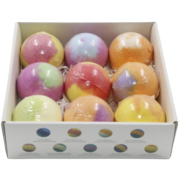 Romantic Essential Oil Bath Bombs - Set of 9
