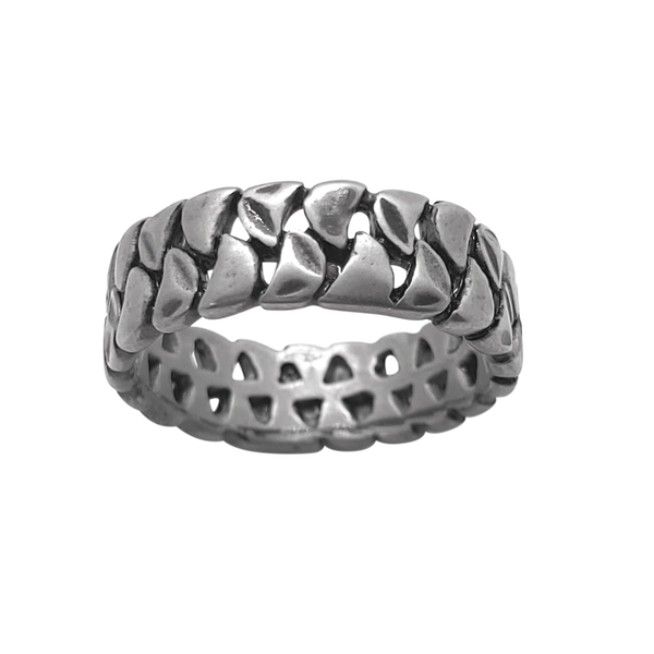 Art Jewellers - Stainless Steel Fancy Curb Chain Design Band