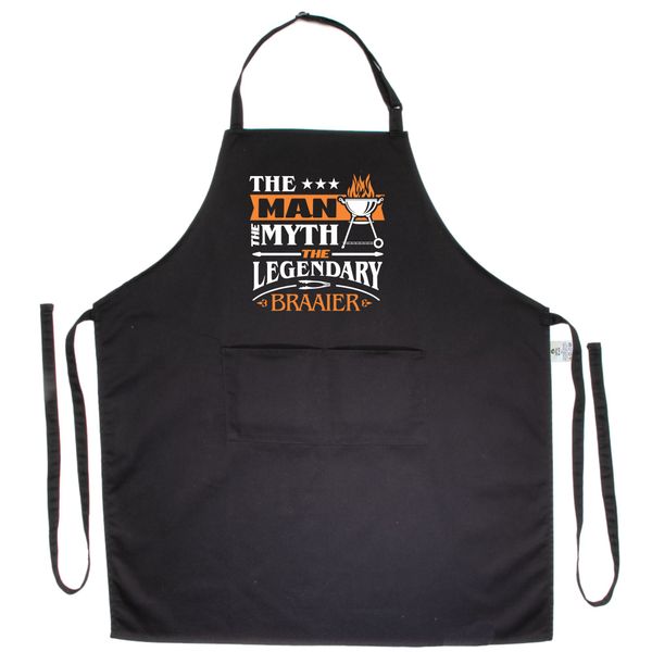 Braai Apron for Men - The Man The Myth The Legendary Braaier