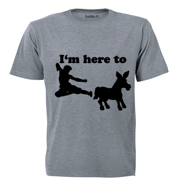 I'm Here To.. - Mens - T-Shirt - White