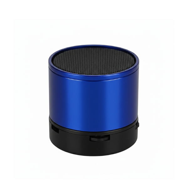 Mini Blue Cylindrical Wireless Speaker - Compact Sound, Everyday Fun