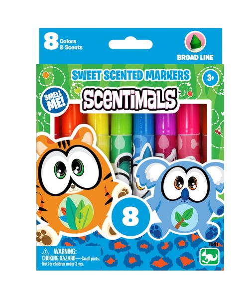 Scentimals Stationery 8 Broadline Scented Markers