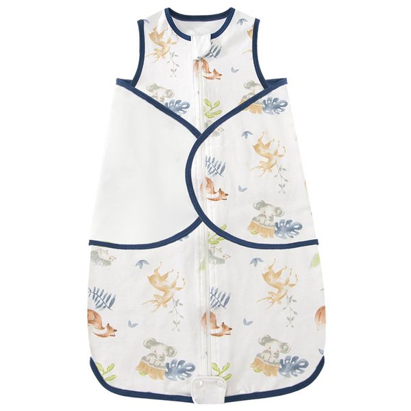 Anti-Startle Belly Protection Double-Layer Cotton Swaddle Sleep Sack Wrap