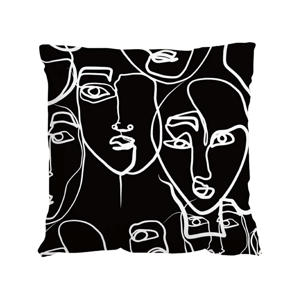 Life Faces Scatter Cushion - Inner Included