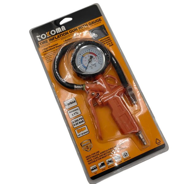 Tokoma Tire Inflation Gun with Gauge