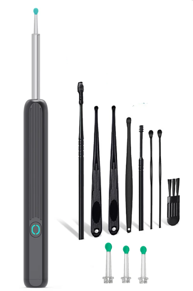 Smart Visual Wax Removal Tool Ear Sticks Otoscope USB C Charging Endoscope