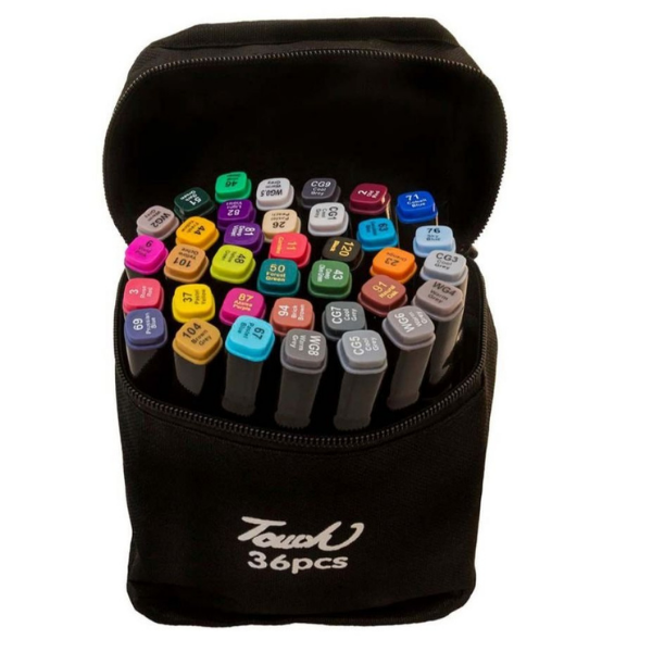 Dual Point Artist Markers - Set of 36