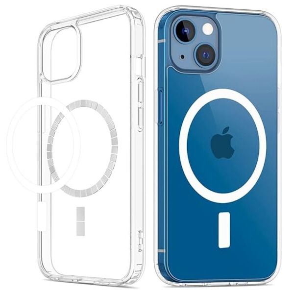 Transparent MagSafe Compatible Clear Pouch Case Back Cover for iPhone 14