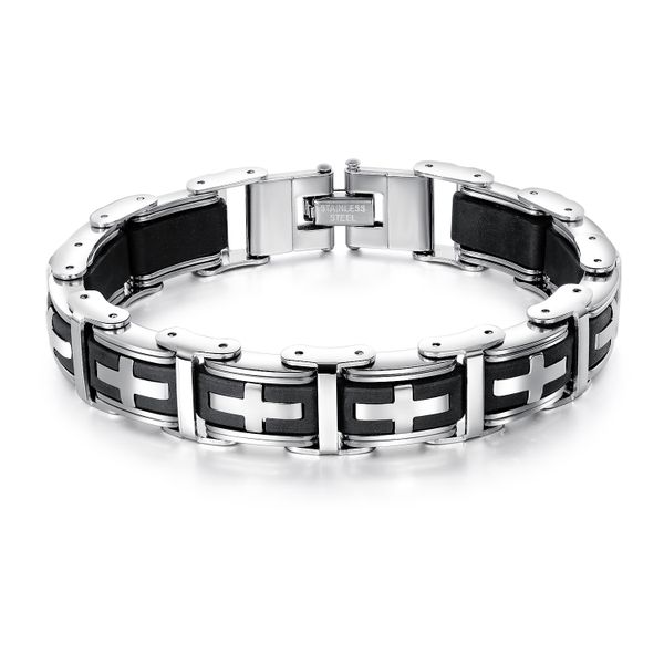 TrustyLan Classic Cross Men's Bracelet