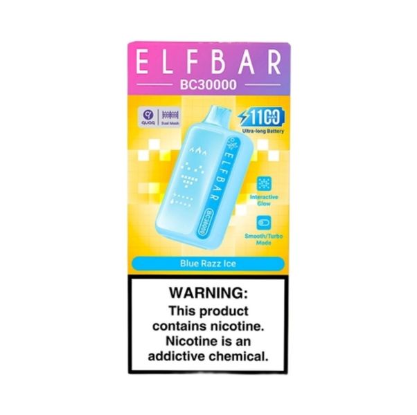 Elf Bar BC30000 Disposable Vape - Blue Razz Ice (Pack of 2)