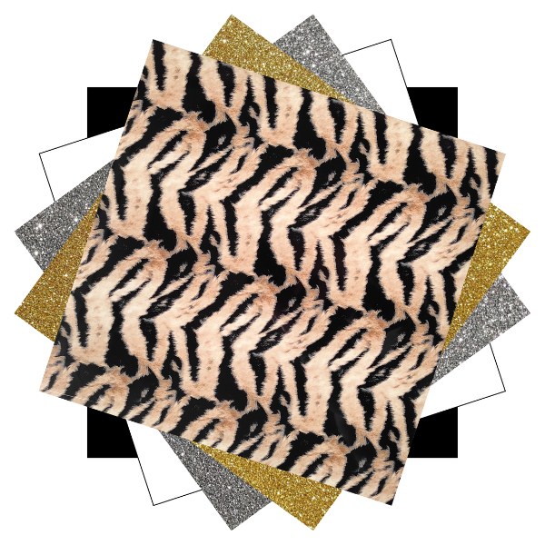 Krigie Heat Transfer Vinyl Sampler - Tiger Dust (5 Sheets)