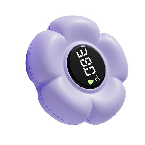 Babies Bath Thermometer with LED Display, Flower Shaped Water Thermometer