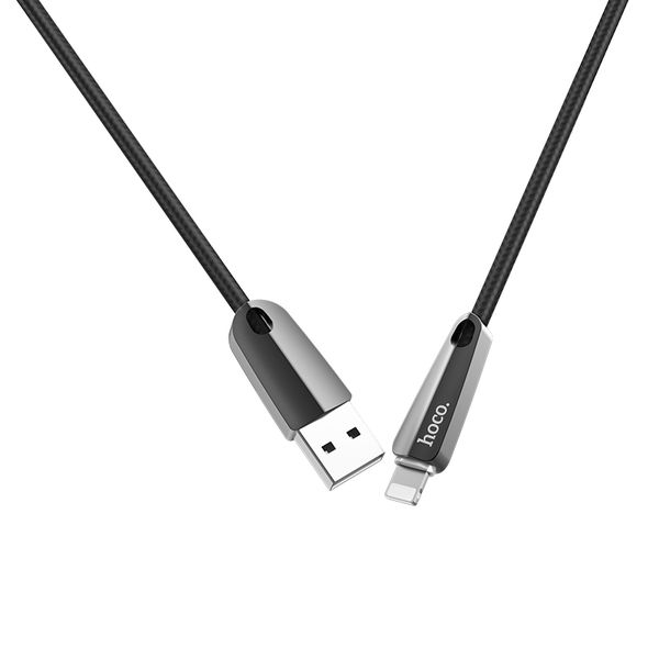 1.2M Smart Charging Lightning Data Cable - Black