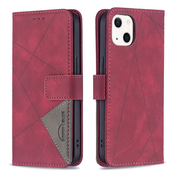 PU Leather Flip Cover Phone Case Compatible with Apple iPhone 13 Pro Max